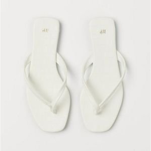 H&M Sandals size 5.5 white color